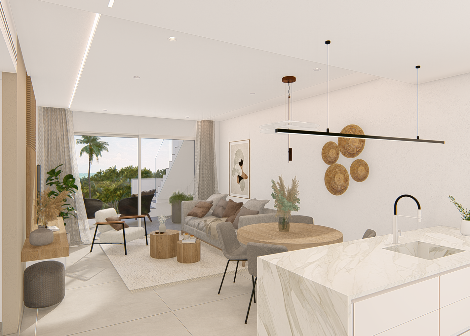 Elegante apartamento de 2 dormitorios de nueva construcción con piscina comunitaria en El Raso, Guardamar