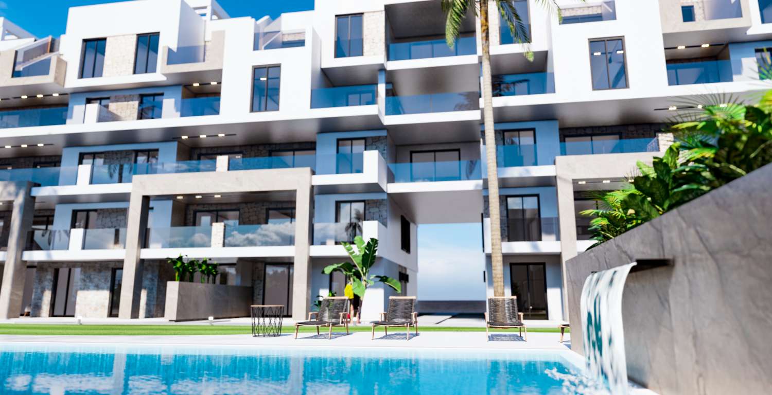 Elegante apartamento de 2 dormitorios de nueva construcción con piscina comunitaria en El Raso, Guardamar