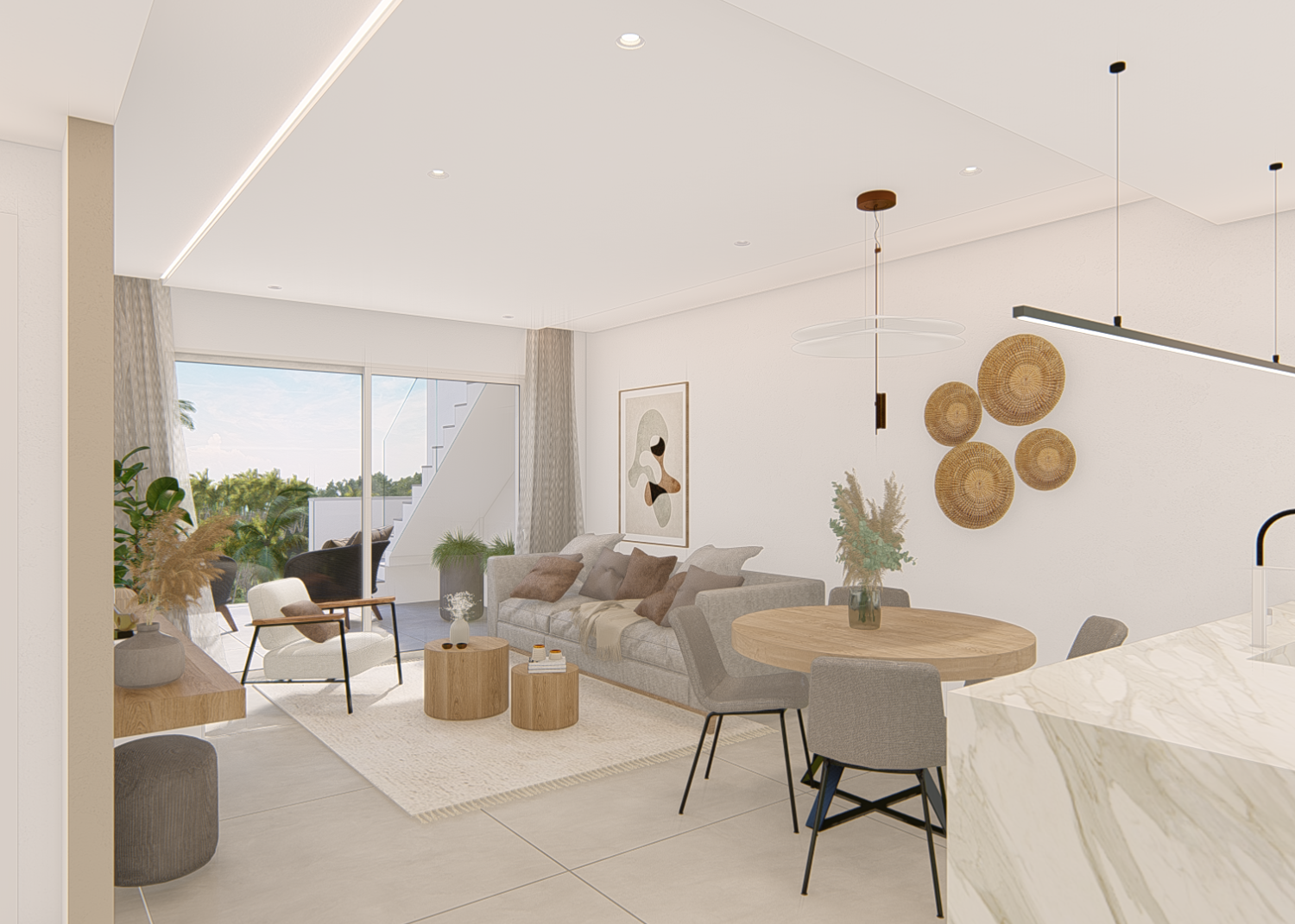 Elegante apartamento de 2 dormitorios de nueva construcción con piscina comunitaria en El Raso, Guardamar