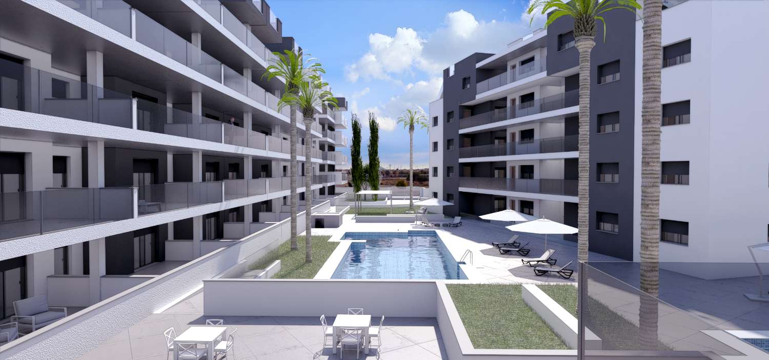 Precioso apartamento 'New Build' de 3 dormitorios con piscina comunitaria en Los Alcázares