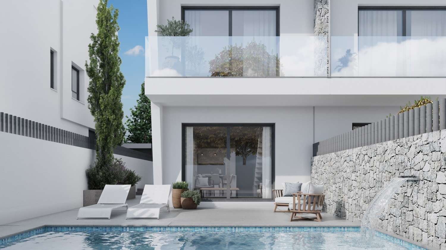 Stunning 'New Build' 4 bedroom semi detached villa with private pool in Guardamar del Segura