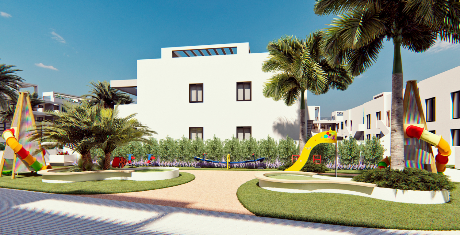 Attraktiver 'New Build' 2 Schlafzimmer Top oder Erdgeschoss Bungalow mit Gemeinschaftspool in Torrevieja