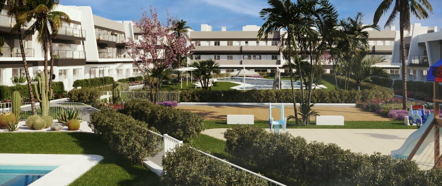 Schöne 'New Build' 2-Zimmer-Wohnung mit Gemeinschaftspool in Santa Pola