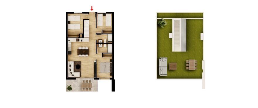 Mooi 'Nieuwbouw' 2 slaapkamer appartement met gemeenschappelijk zwembad in Santa Pola