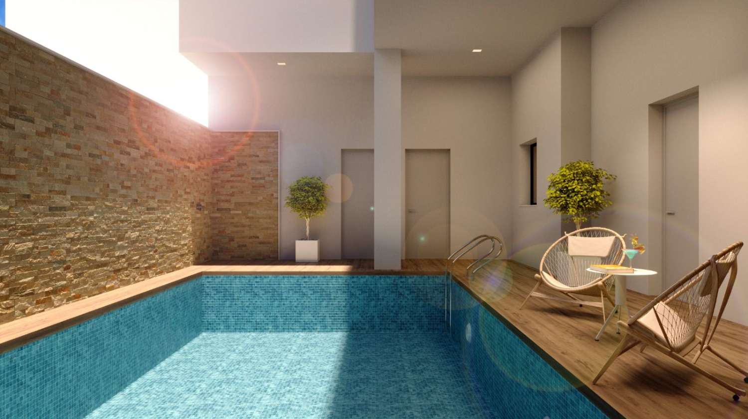 Stunning 'New Build' 2 bedroom apartment with communal pool just 200m from beach in Torrevieja