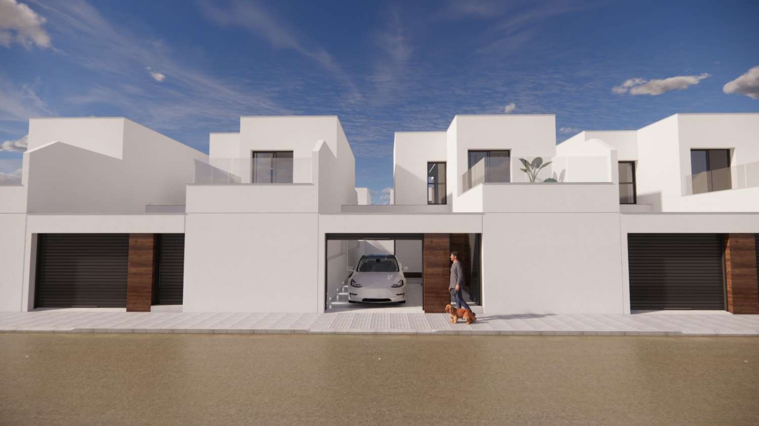 Bella villa indipendente "New Build" con 3 camere da letto e piscina privata a San Fulgencio