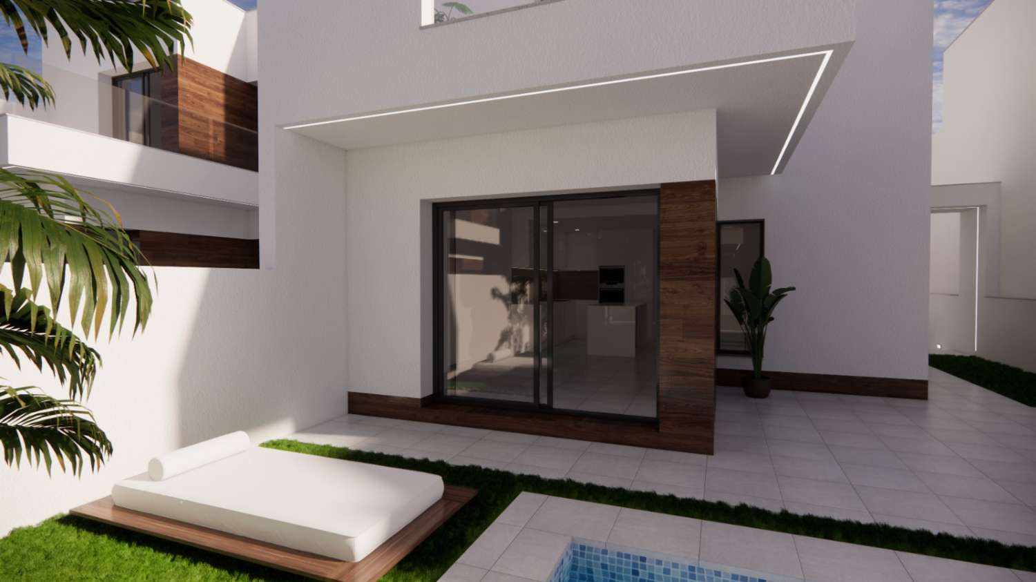 Bella villa indipendente "New Build" con 3 camere da letto e piscina privata a San Fulgencio