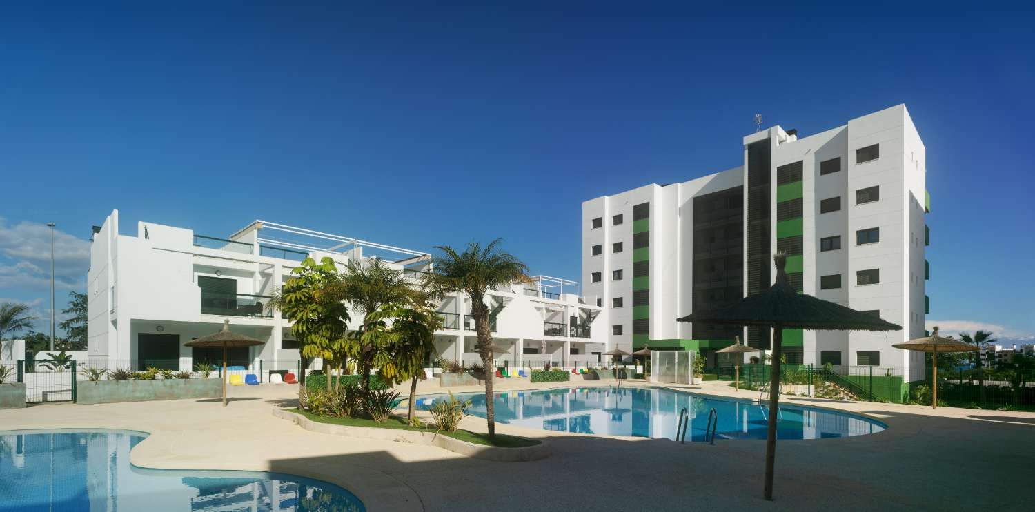 Impressive 'New Build 2 bedroom apartment with communal pool in Mil Palmeras