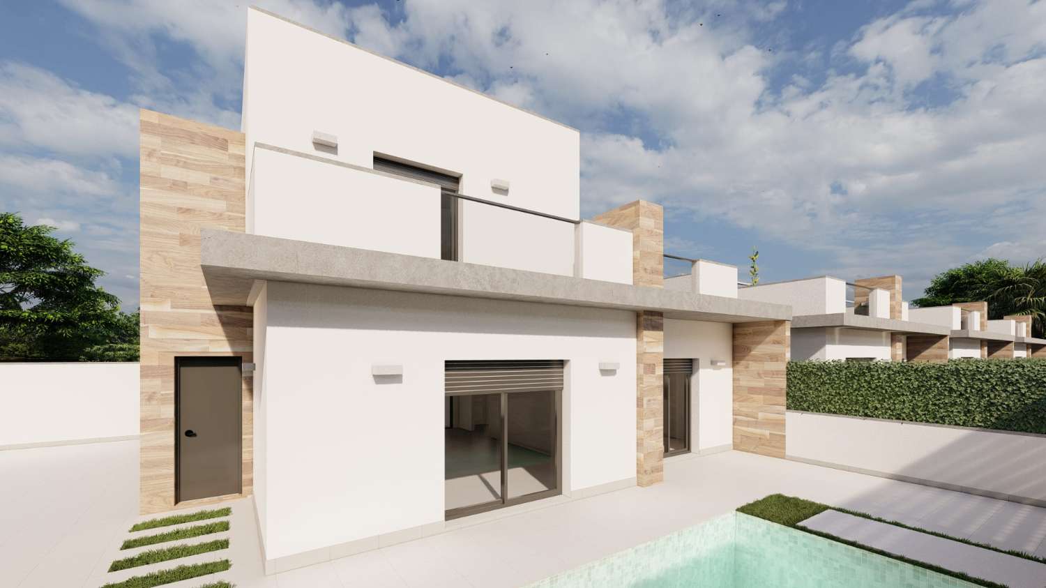 Attractive New Build modern 2 bedroom bungalow with private pool in Torre Pacheco