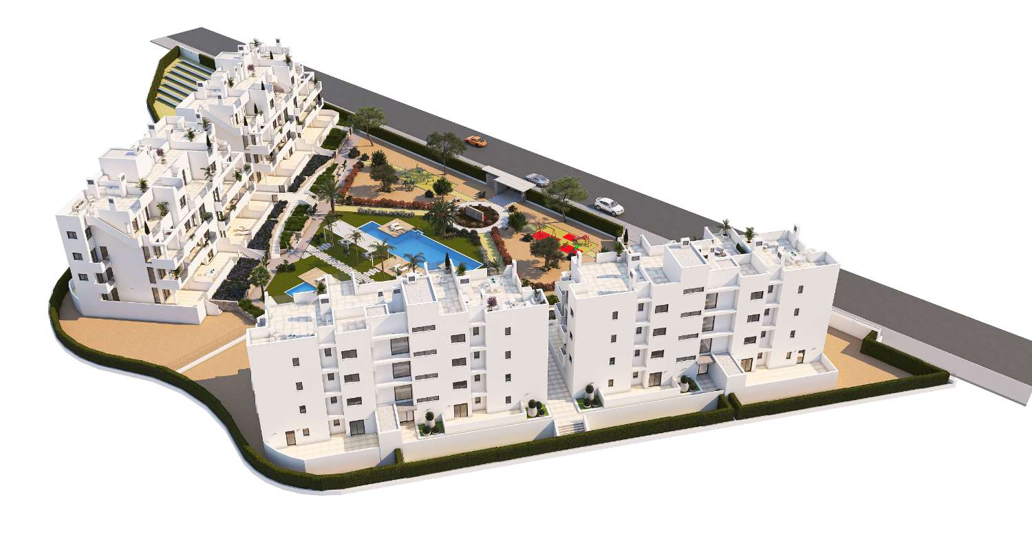 Charming 'New Build' 2 bedroom apartment with communal pool in Santa Rosalia, San Javier