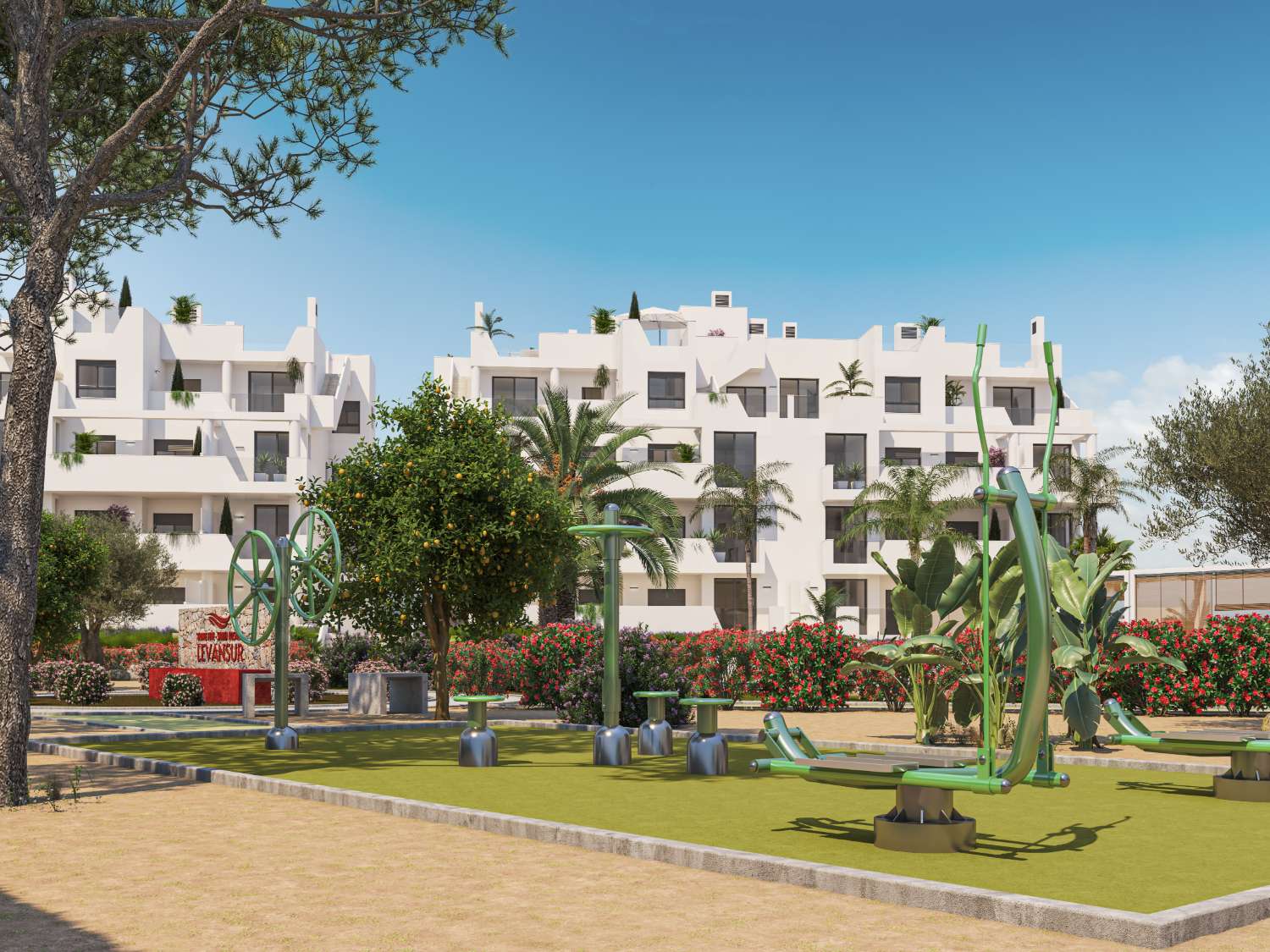 Charming 'New Build' 2 bedroom apartment with communal pool in Santa Rosalia, San Javier