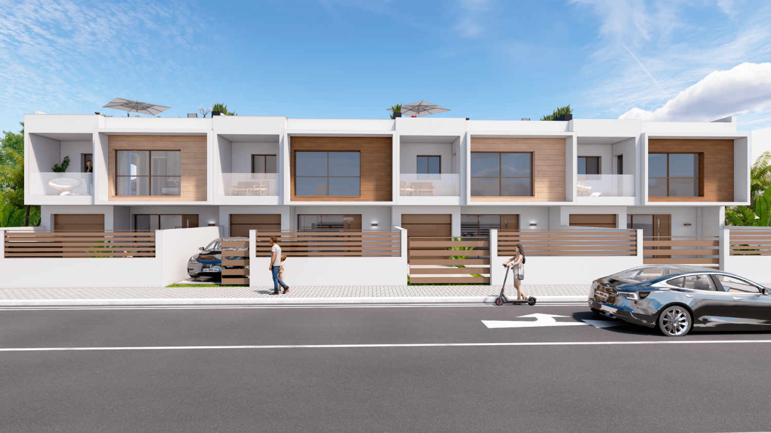 Handsome 'New Build' 3 bedroom townhouse with private pool in Los Alcazares