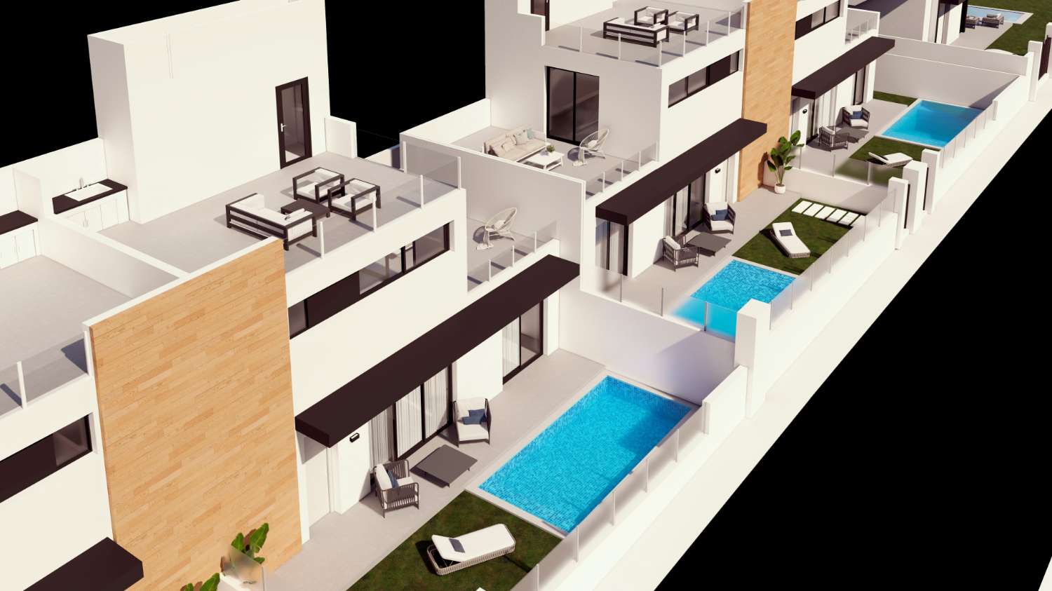 Stunning 'New Build' 3 bedroom detached villa with private pool in Villamartin