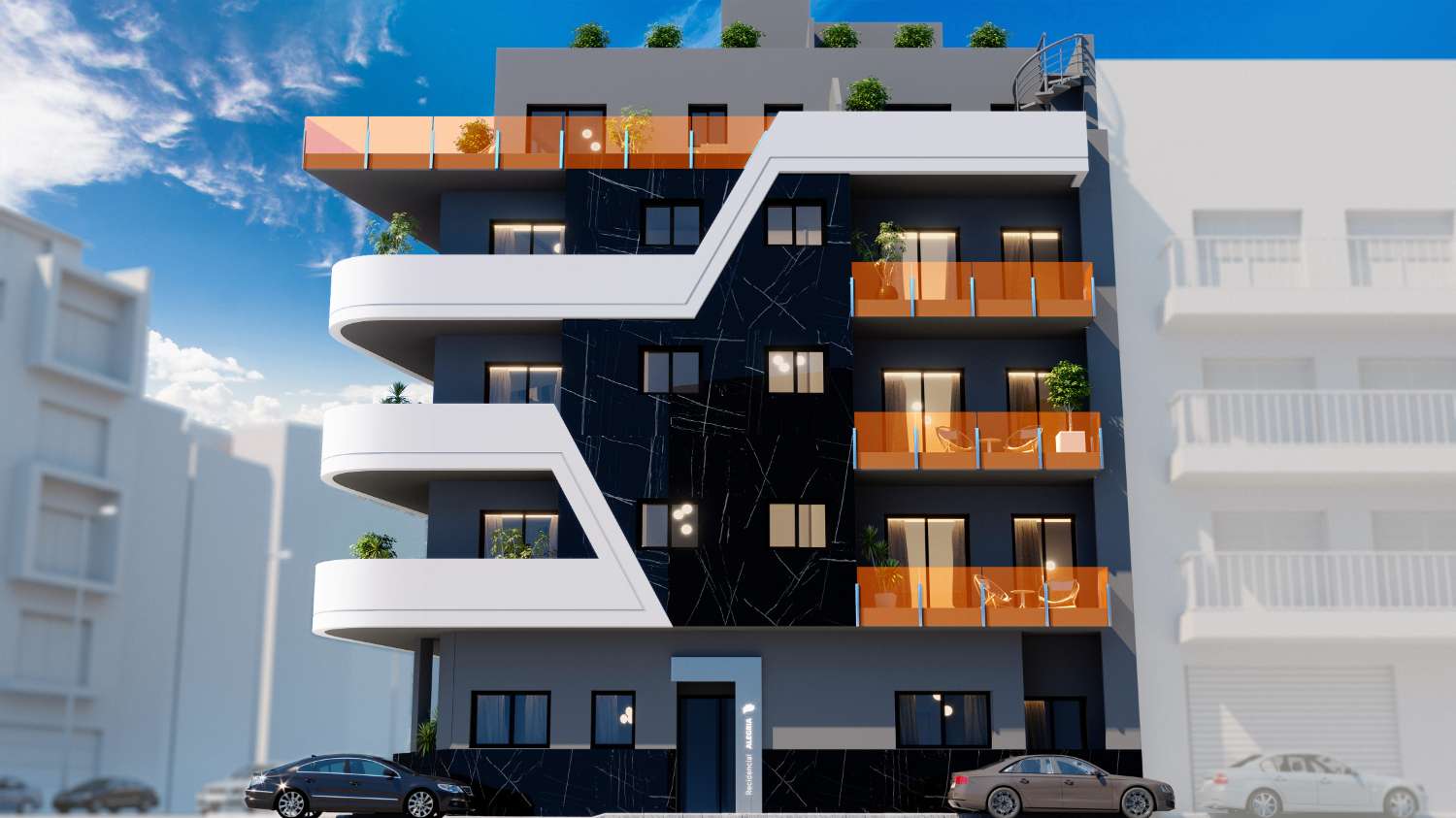 Atractivo apartamento moderno de 3 dormitorios 'New Build' con piscina comunitaria a 300 m de la playa en Torrevieja