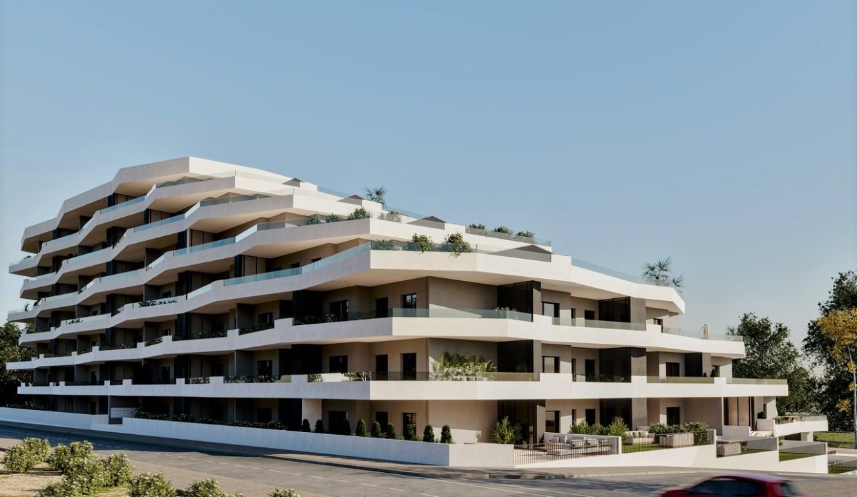 Aantrekkelijke 'Nieuwbouw' modern 2 slaapkamer appartement met gemeenschappelijk zwembad en tuinen in San Miguel