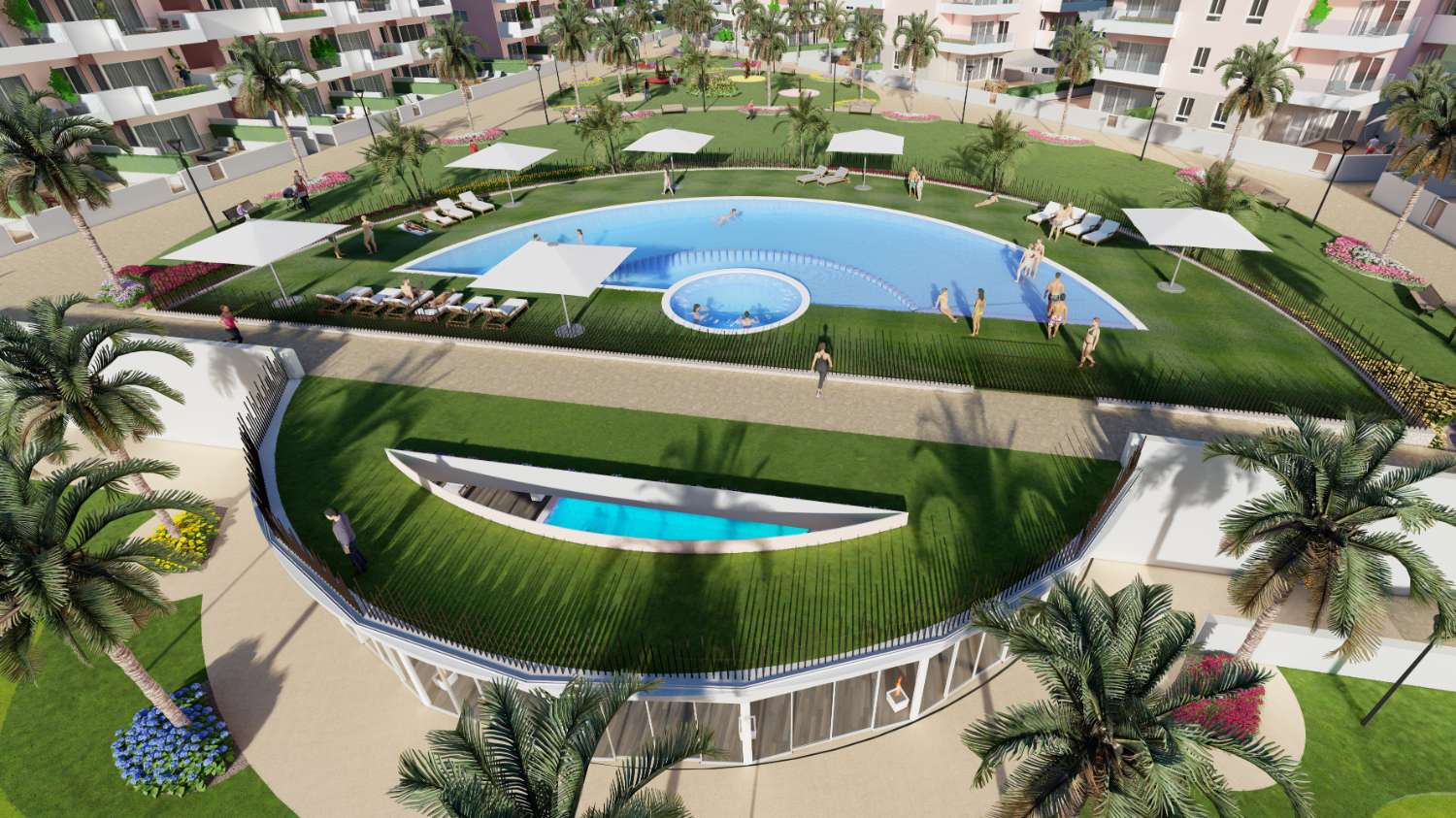 Excellent 'New Build' 3 bedroom apartments with communal pool in El Raso, Guardamar