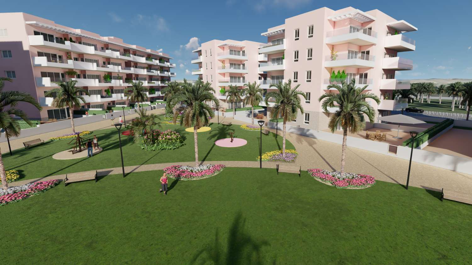 Excellent 'New Build' 3 bedroom apartments with communal pool in El Raso, Guardamar