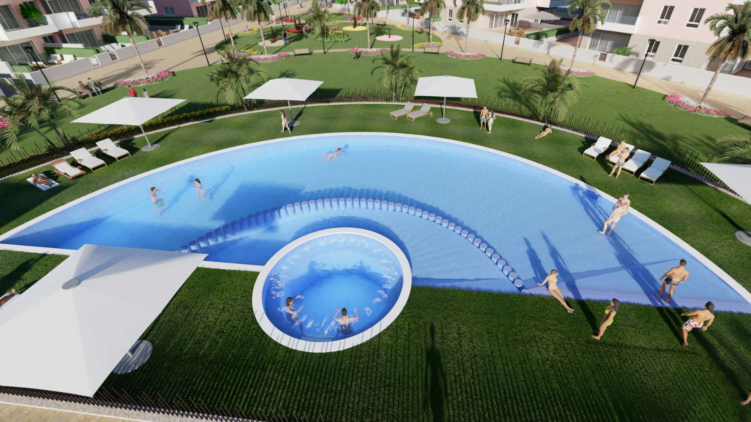 Excellent 'New Build' 3 bedroom apartments with communal pool in El Raso, Guardamar