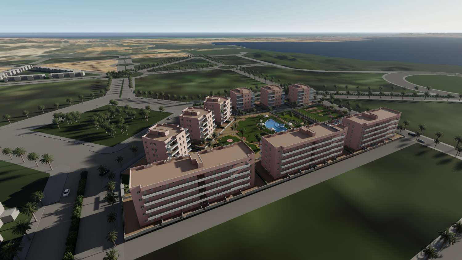 Excellent 'New Build' 3 bedroom apartments with communal pool in El Raso, Guardamar