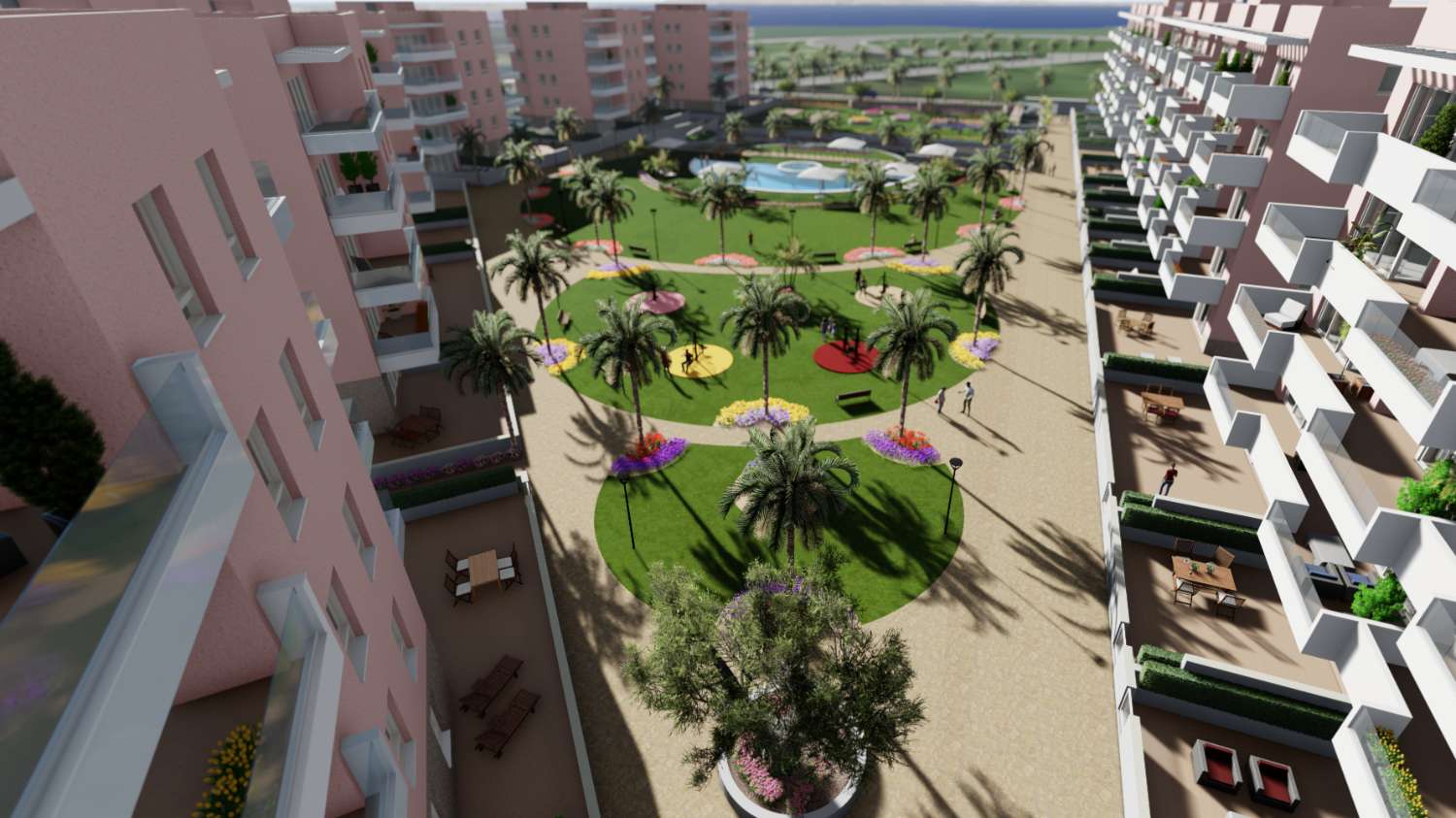 Excellent 'New Build' 3 bedroom apartments with communal pool in El Raso, Guardamar