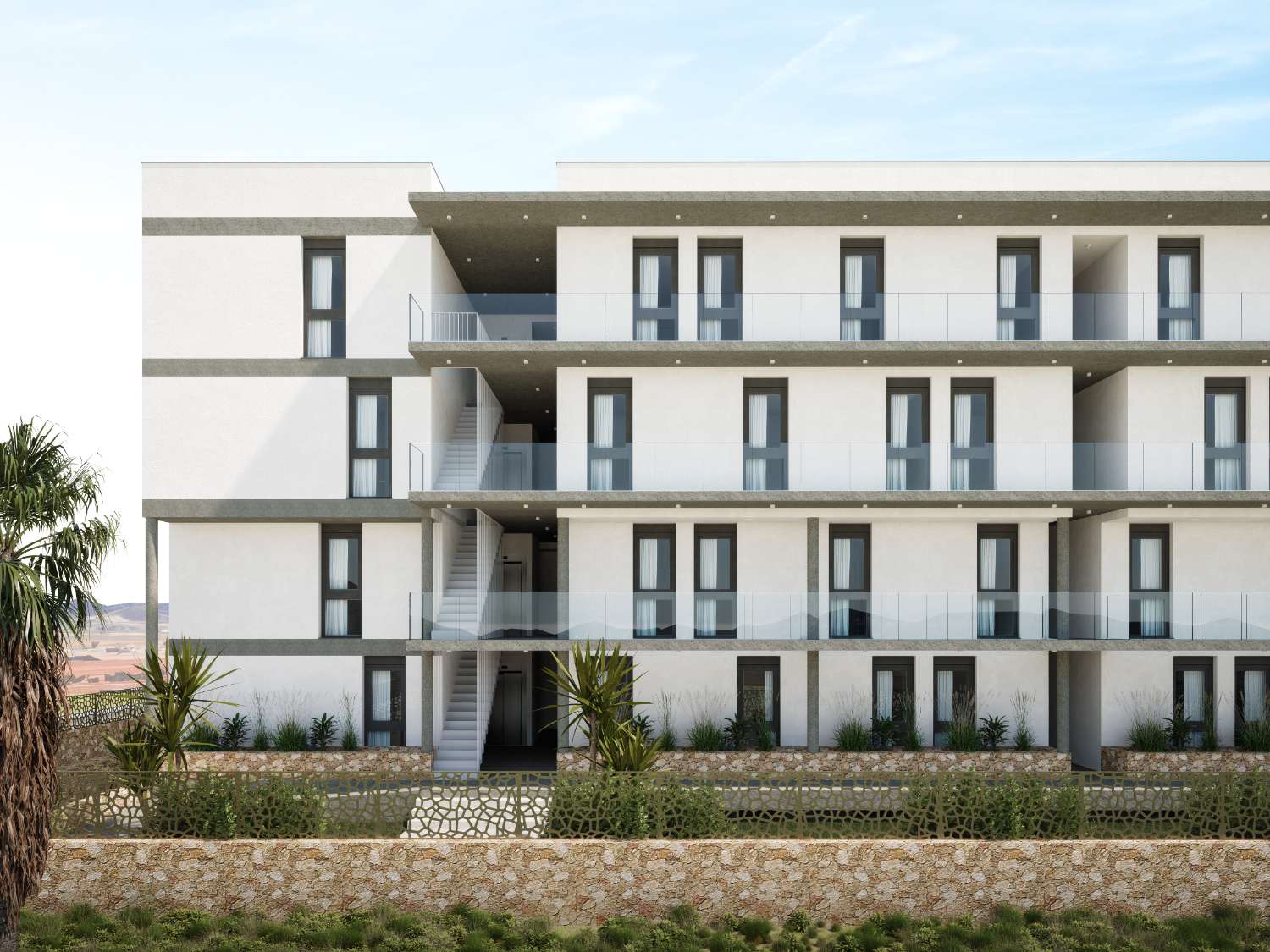 Stunning 'New Build' modern 2 bedroom apartment with communal pool and garage