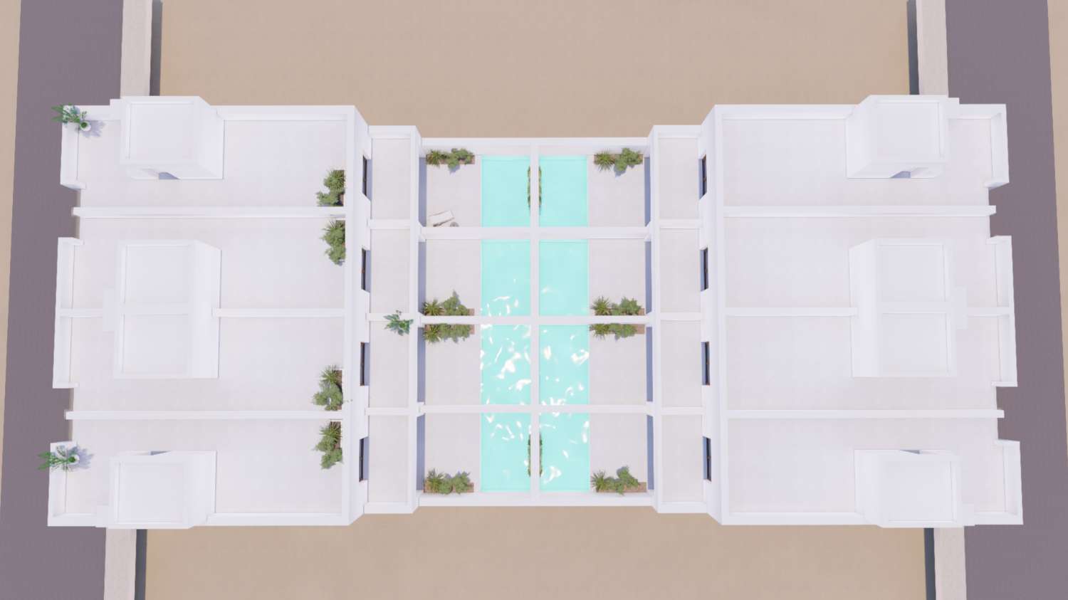 Fabelhaftes 'New Build' 3 Schlafzimmer Stadthaus mit privatem Pool in San Javier