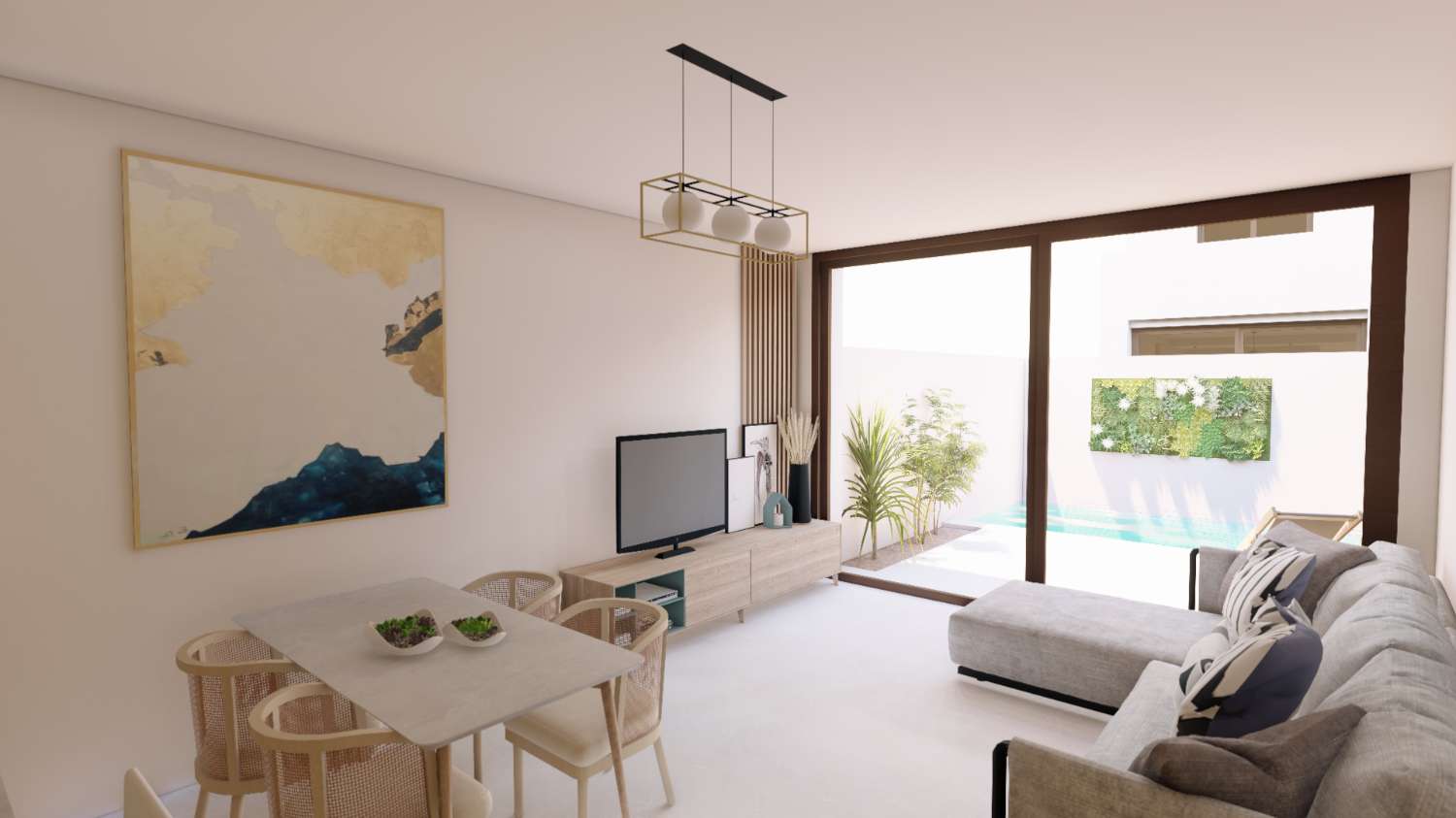 Fabulous 'New Build' 3 slaapkamer Herenhuis met privé zwembad in San Javier