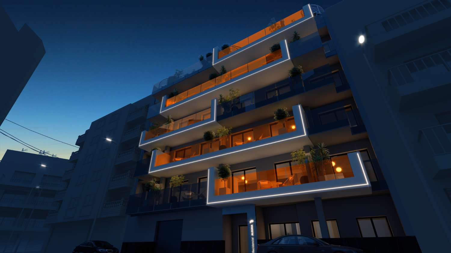 Precioso apartamento de 2 dormitorios de nueva construcción con piscina comunitaria cerca del mar en Torrevieja