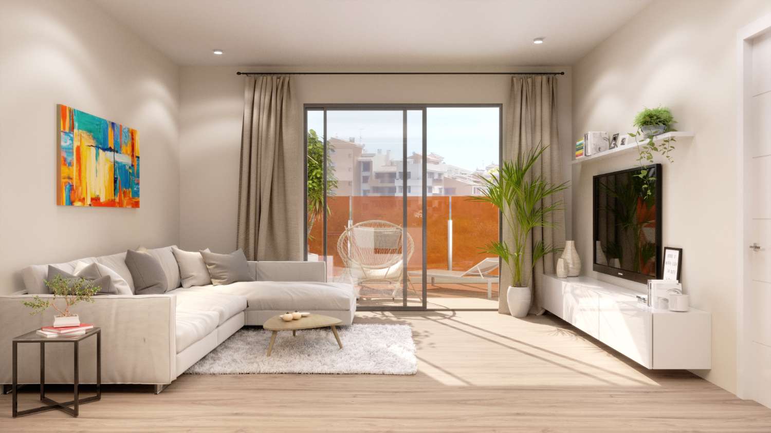 Precioso apartamento de 2 dormitorios de nueva construcción con piscina comunitaria cerca del mar en Torrevieja