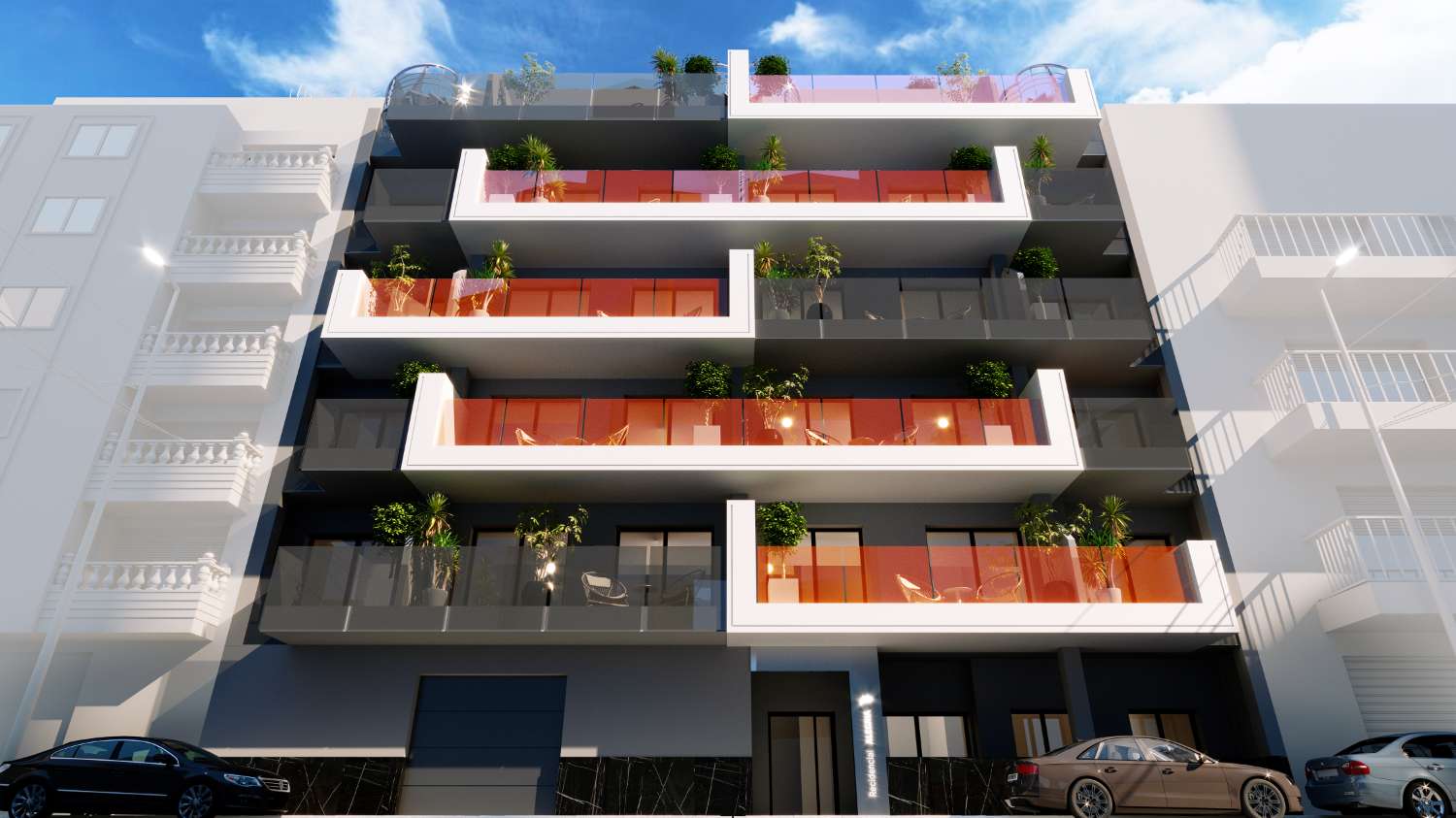 Precioso apartamento de 2 dormitorios de nueva construcción con piscina comunitaria cerca del mar en Torrevieja