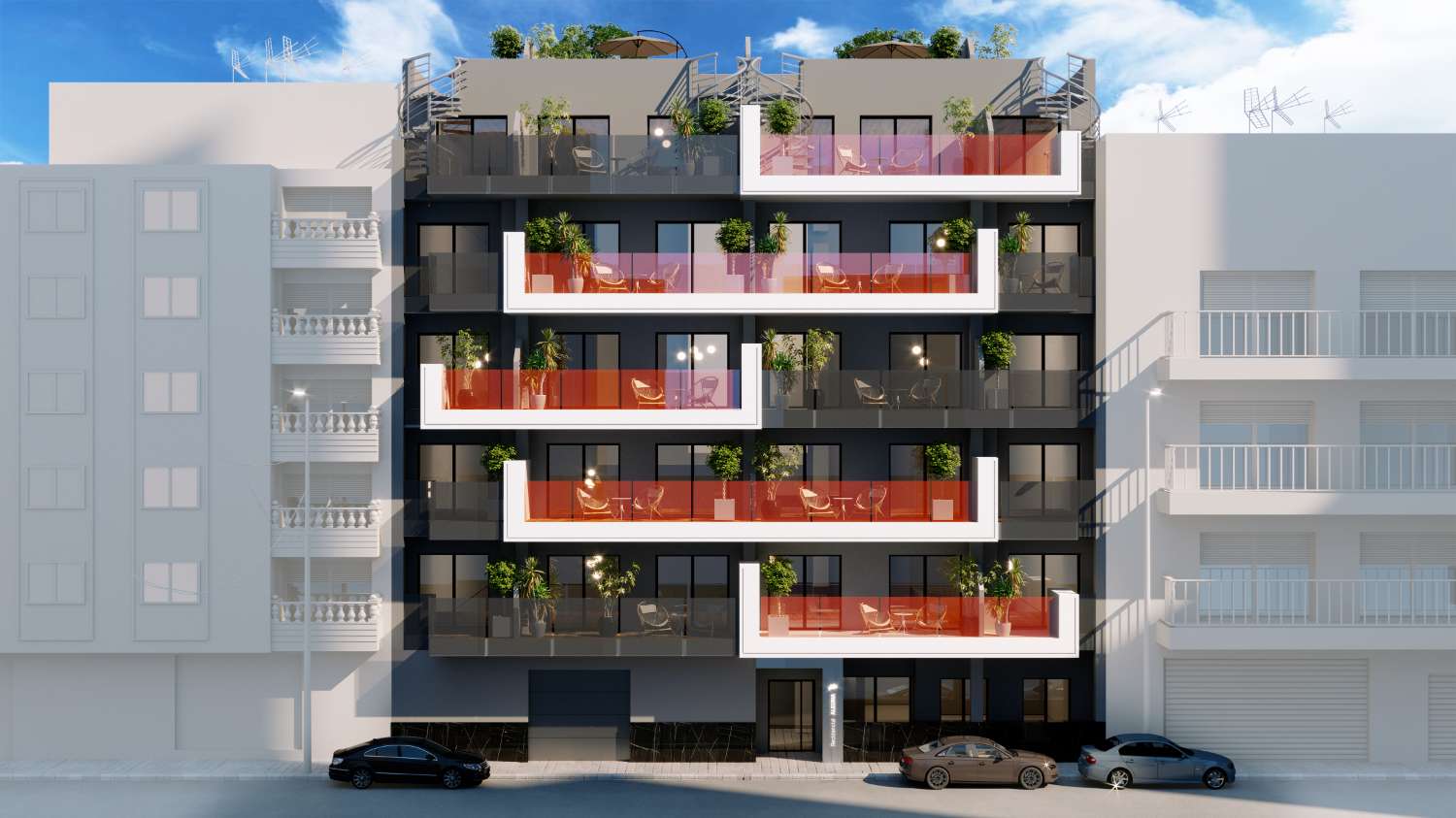 Mooi 'Nieuwbouw' 2 slaapkamer appartement met gemeenschappelijk zwembad dicht bij de zee in Torrevieja