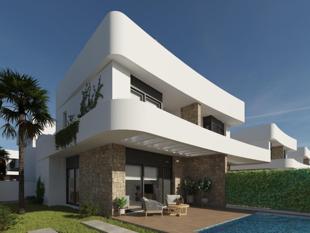 Increíble 'Nueva construcción' moderno de 3 dormitorios Villa adosada con piscina privada en Los Montesinos