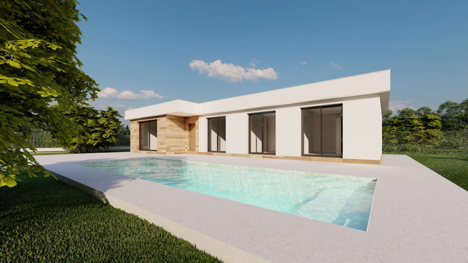 Impressive 3 bedroom 'New Build' detached villa with private pool in Calasparra