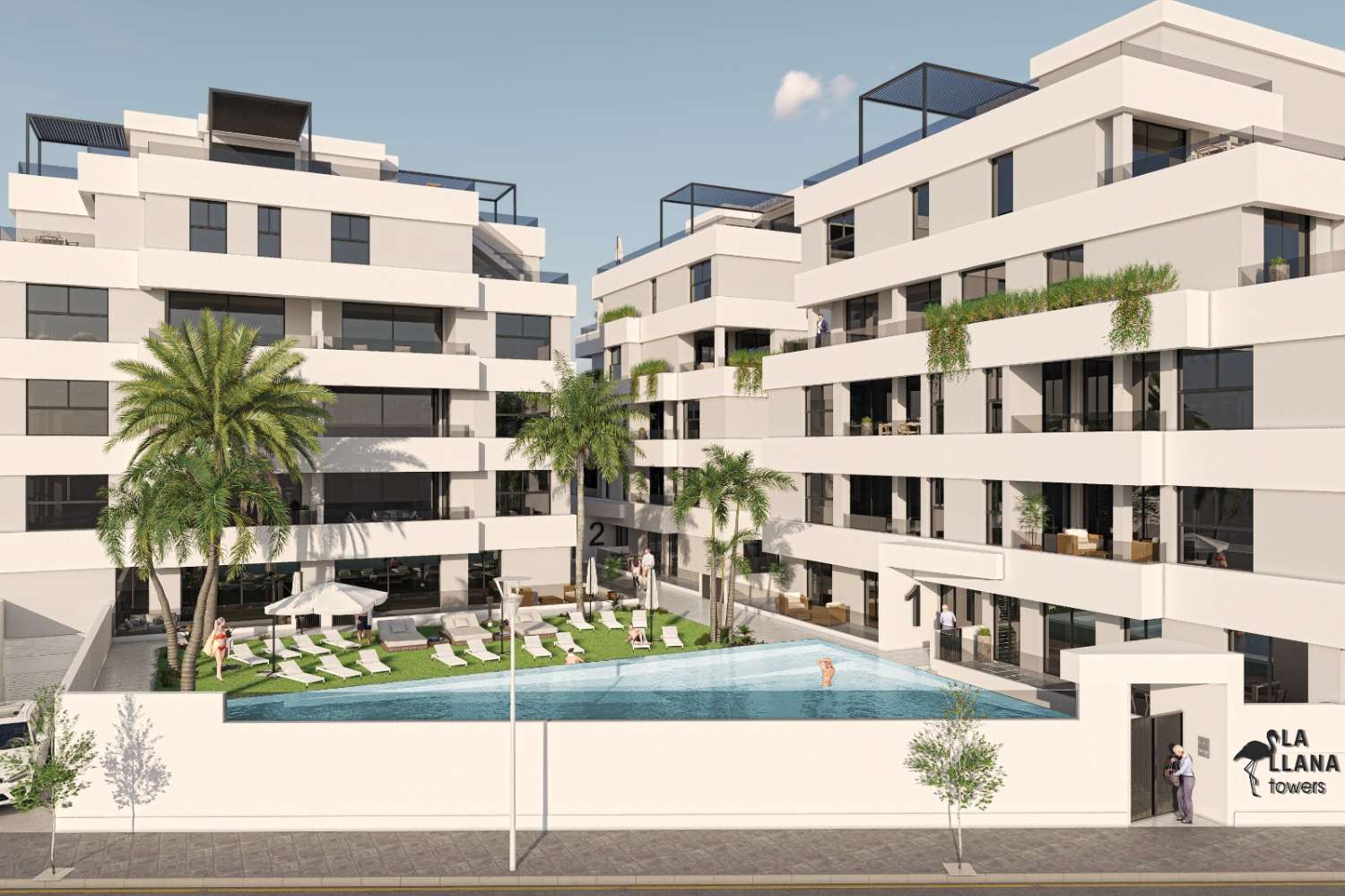 Maravillosos apartamentos de 2 dormitorios de nueva construcción con piscina comunitaria en San Pedro del Pinatar