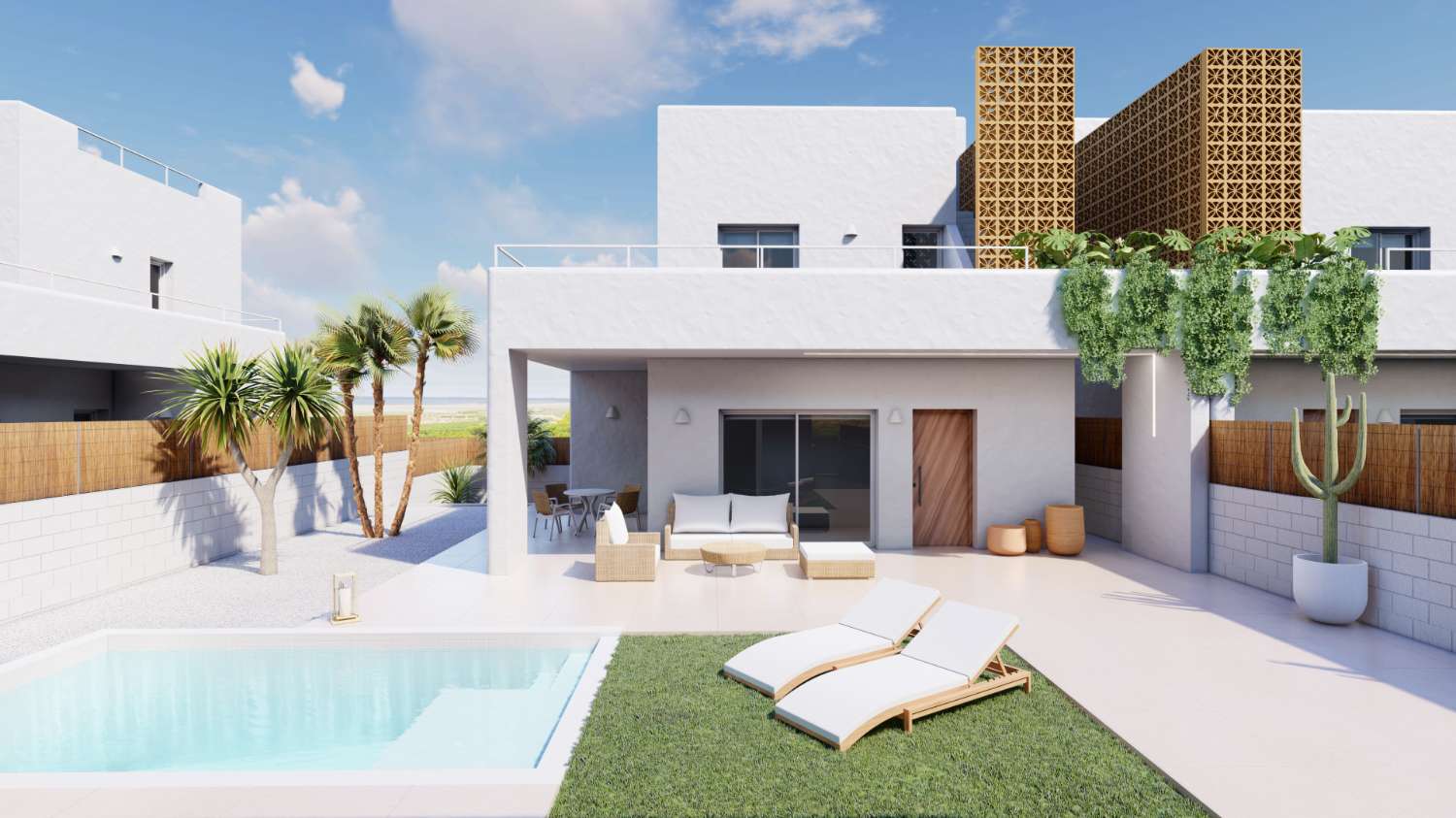 Fabulous 'New Build' 3 bedroom semi detached villa with private pool in Pilar de la Horadada