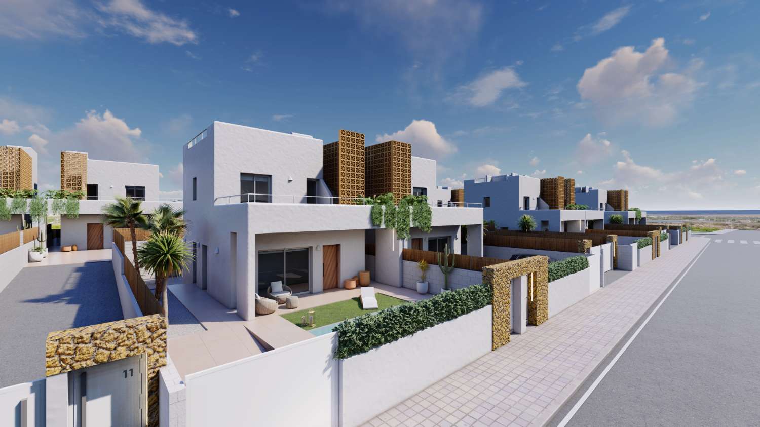 Fabulous 'New Build' 3 bedroom semi detached villa with private pool in Pilar de la Horadada