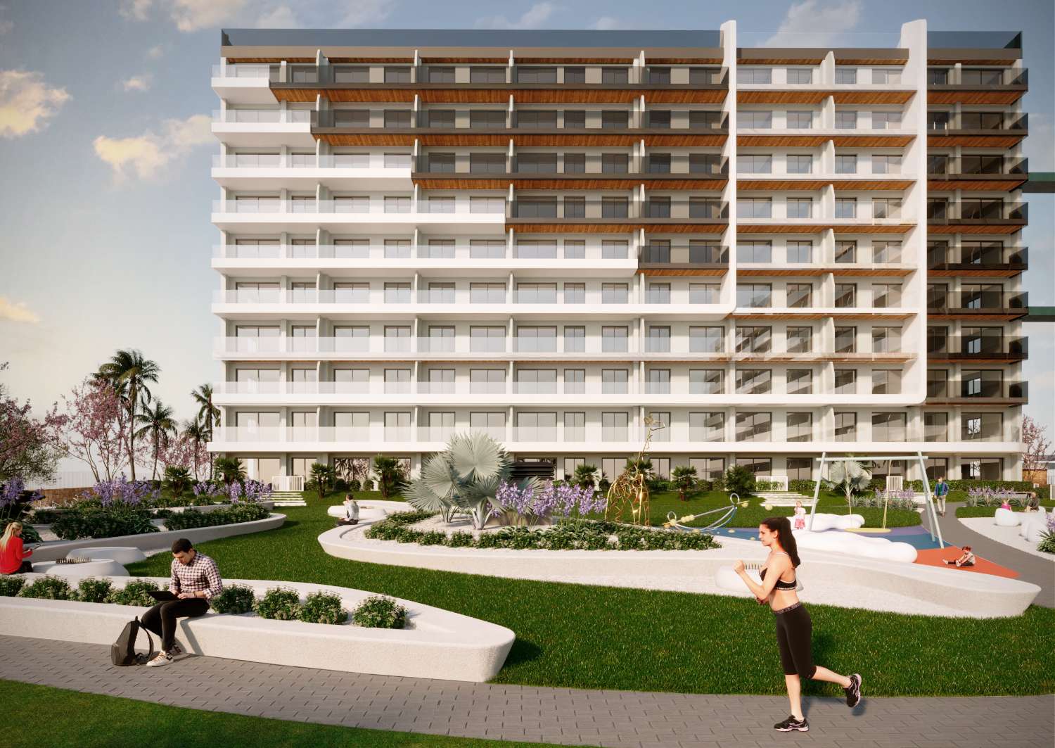 Maravilloso apartamento de 2 dormitorios de nueva construcción con piscina comunitaria en Punta Prima