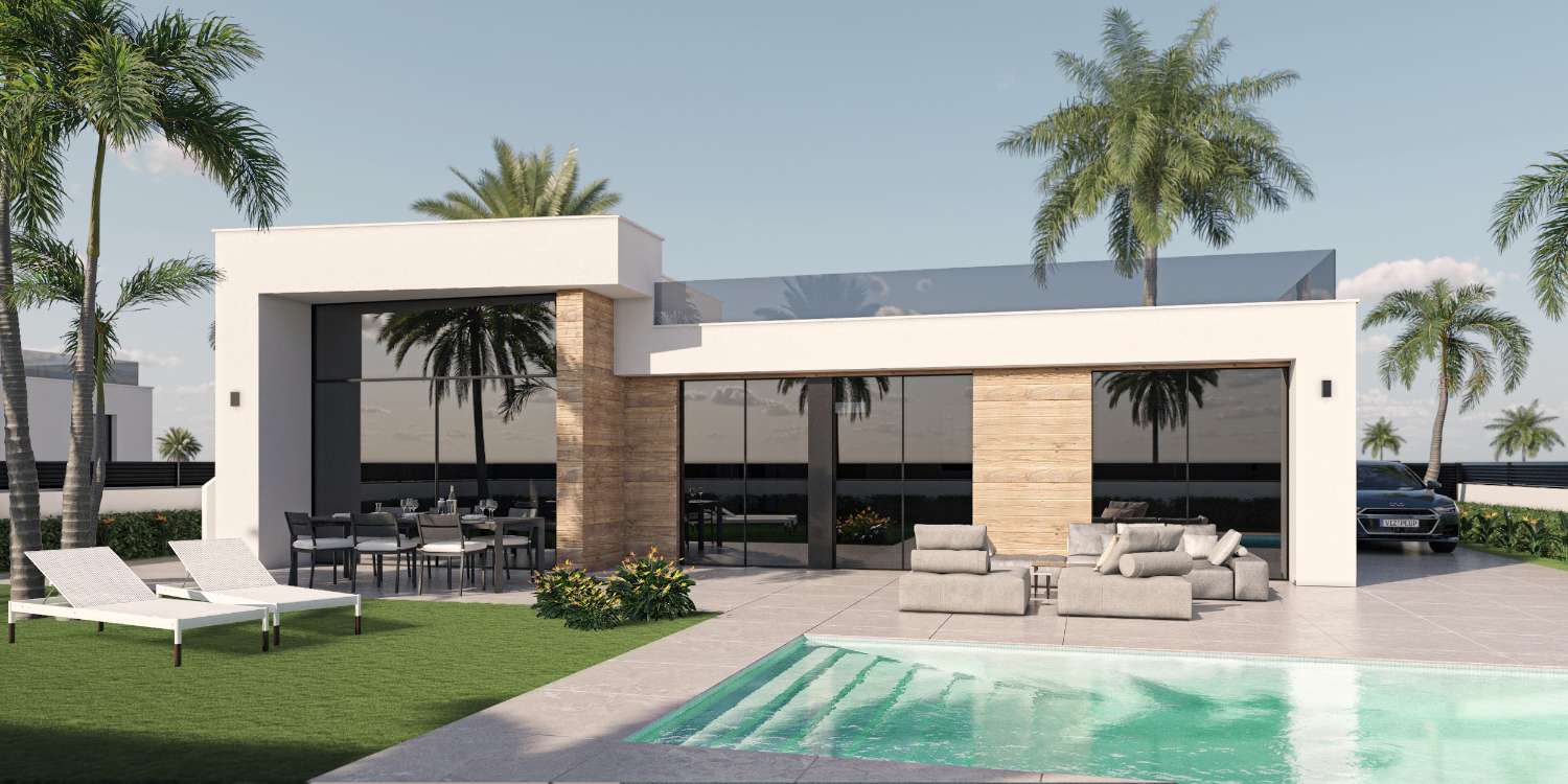 Attraente 'New Build' 3 camere da letto villa indipendente con piscina privata opzionale su Condado de Alhama Golf