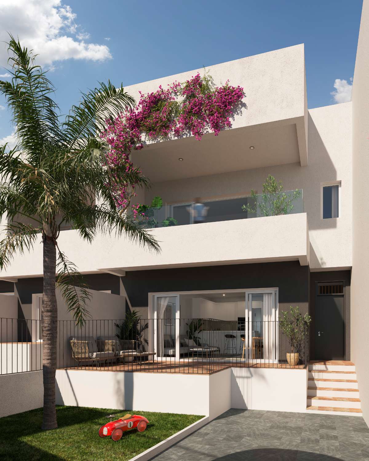 Encantadora casa adosada moderna de 3 dormitorios 'Key Ready' con piscina comunitaria en Alenda Golf