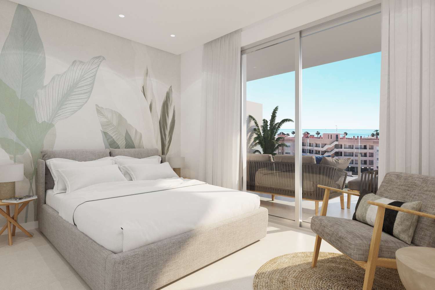 Fabuloso apartamento de 2 dormitorios de nueva construcción con piscina comunitaria a 100 metros de la playa en Santa Pola