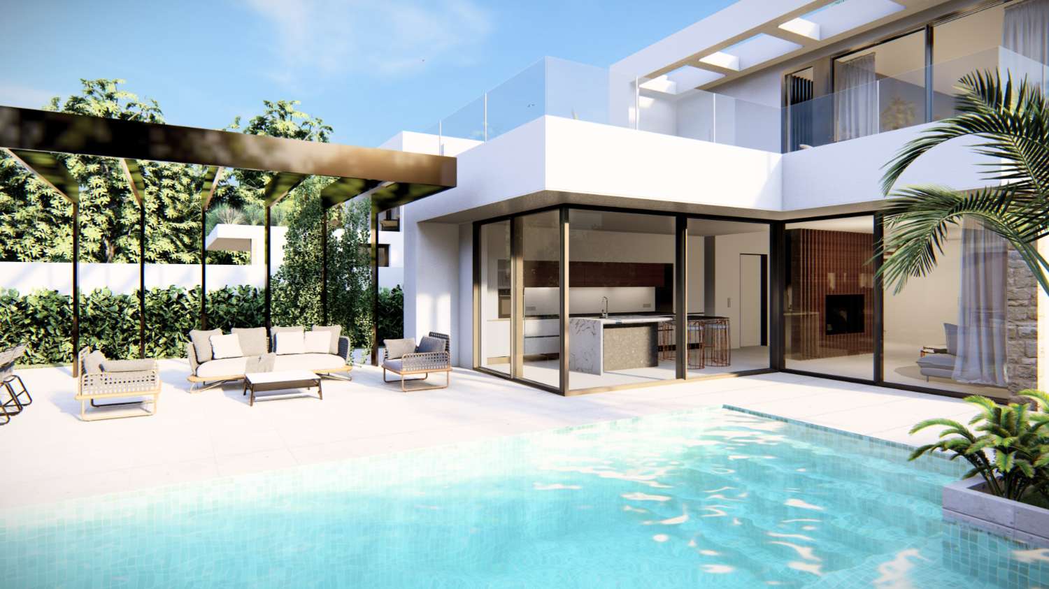 Splendida villa indipendente 'New Build' con 3 camere da letto e piscina privata a La Zenia