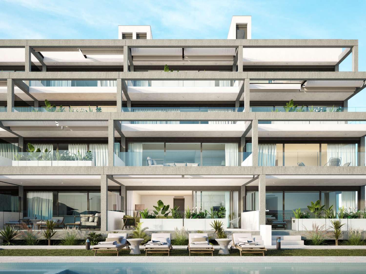 Fabuloso apartamento moderno de 3 dormitorios de nueva construcción con piscina comunitaria y garaje