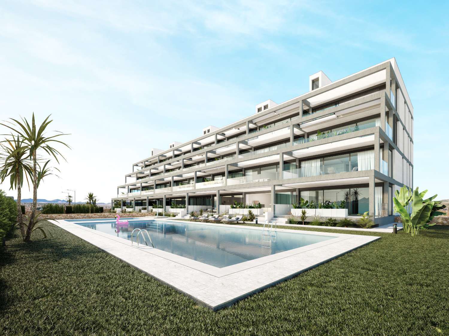 Fabuloso apartamento moderno de 3 dormitorios de nueva construcción con piscina comunitaria y garaje