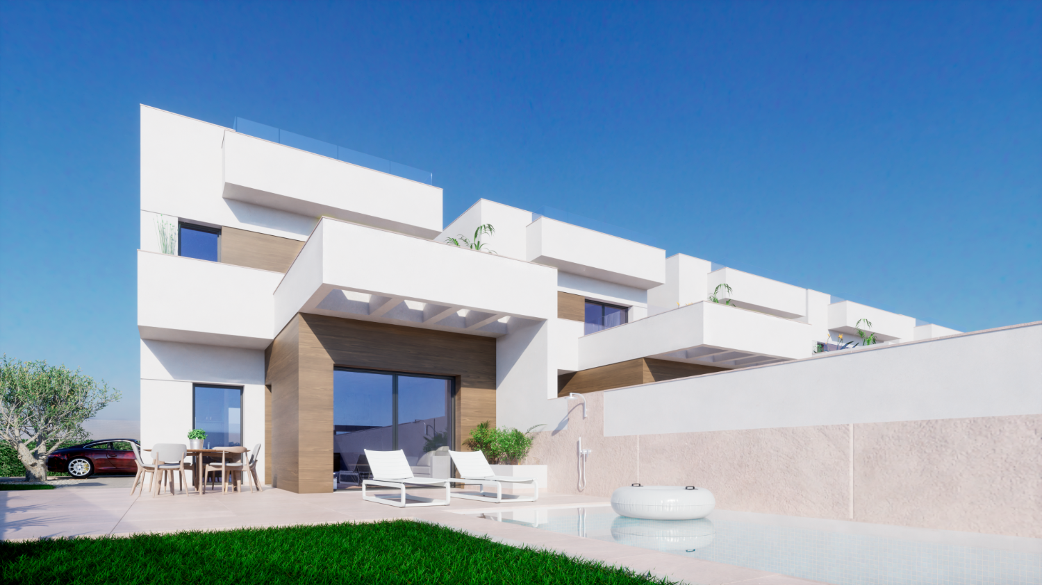 Elegante villa indipendente con 3 camere da letto 'New Build' con piscina privata e aria condizionata a Los Montesinos