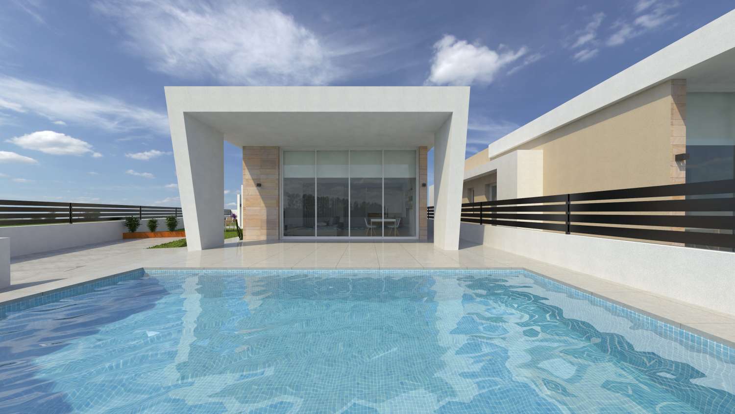 Mooie 3 slaapkamer 'New Build' Key Ready vrijstaande villa met privé zwembad in Torrevieja