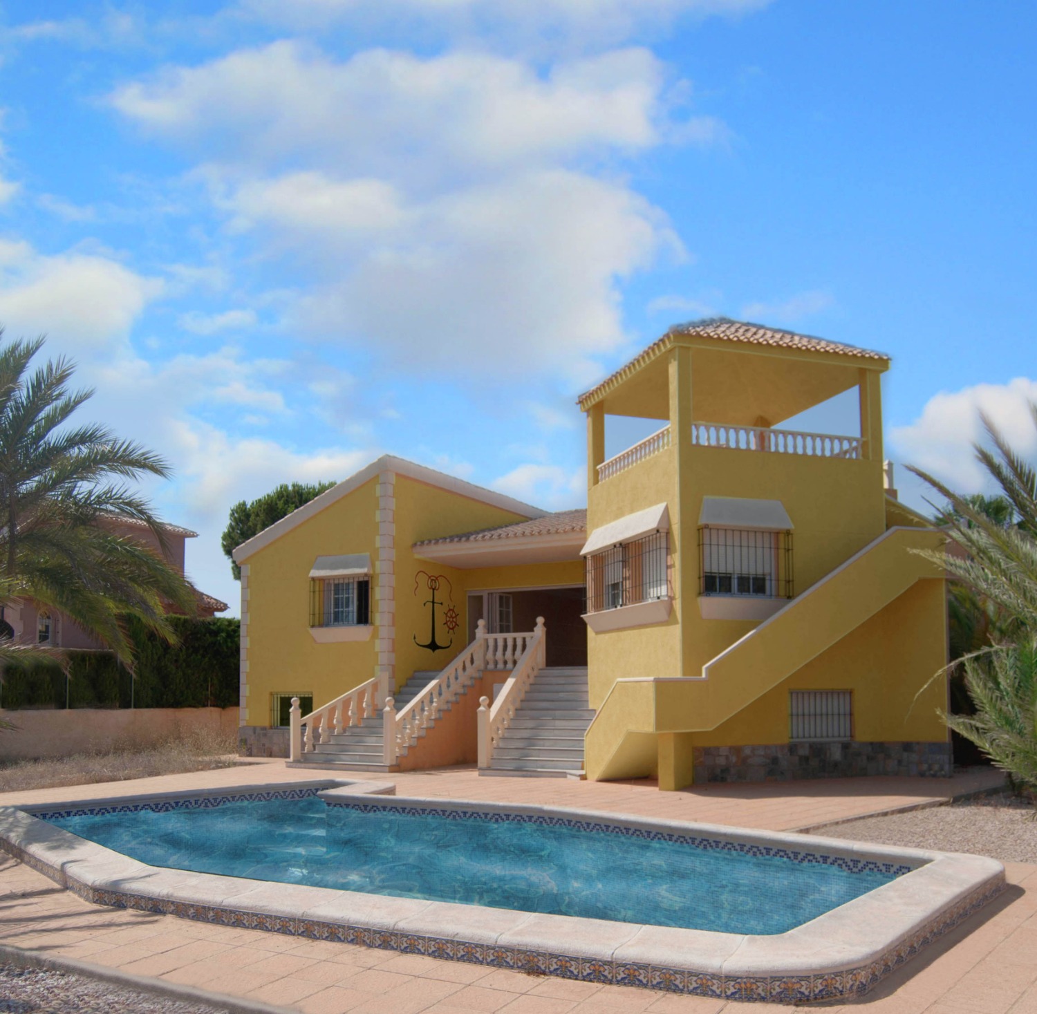 Amazing 'Key Ready' Mediterranean style luxury 3 bed detached villa with private pool in La Manga