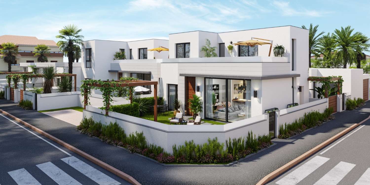 Elegant new build modern 3 bedroom detached villas with private pool in Pilar de la Horadada