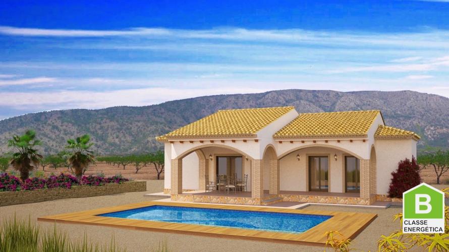 Beautiful 'New Build' Mediterranean style 3 bedroom Finca with optional private pool in La Romana