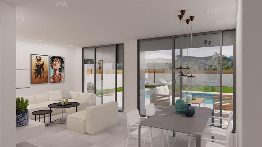 Alluring 'New Build' modern 3 bedroom detached villa with private pool in Aspe