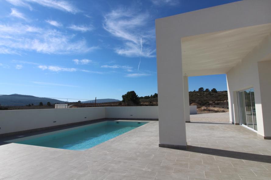 Beautiful 'New Build' modern 3 bedroom detached villa with private pool in Pinoso